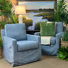 Load image into Gallery viewer, Denim Swivel Glider