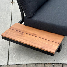 Load image into Gallery viewer, 3PC Black Modern Outdoor Sectional
