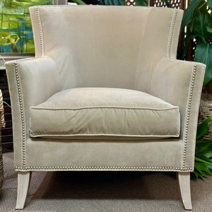 Vangaurd Taupe Velvet Chair