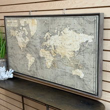 Load image into Gallery viewer, Framed World Map Art

