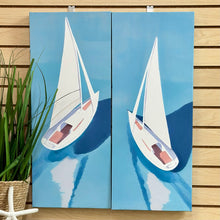 Load image into Gallery viewer, Blue Sailboat Canvas II
