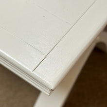 Load image into Gallery viewer, White Trestle Side Table
