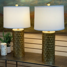 Load image into Gallery viewer, Gold Honeycomb Lamp
