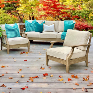 Outdoor Eucalyptus Wood Sofa