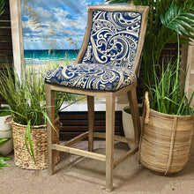 Load image into Gallery viewer, Navy/Ivory Counter Stool
