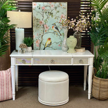 Load image into Gallery viewer, White Glam Vanity W/Ottoman
