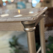 Load image into Gallery viewer, Chrome &amp; Faux Marble Etagere
