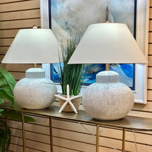 Load image into Gallery viewer, Round Etched Plaster Lamp
