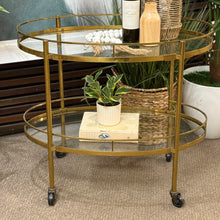 Load image into Gallery viewer, Brass Bar Cart
