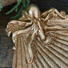 Load image into Gallery viewer, Gold Octo/Shell Tray
