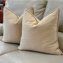 Load image into Gallery viewer, Tan Velvet Down Pillow
