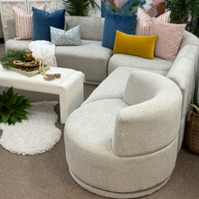 Load image into Gallery viewer, Modern Beige Sectional w/ Swivel Ends
