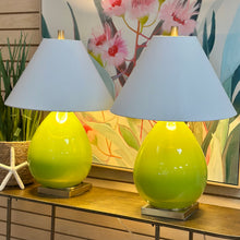 Load image into Gallery viewer, Green Glass Lamp
