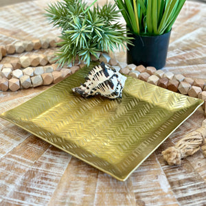 Gold Square Tray