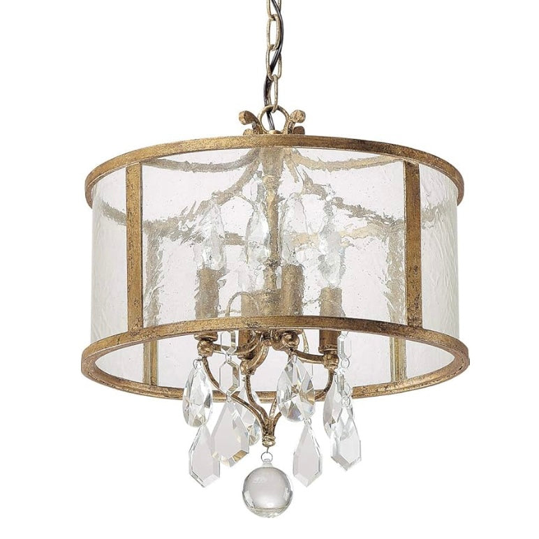 Capital Light. Gold Drum Pendant
