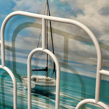 Load image into Gallery viewer, Safaveih Queen White Metal Headboard
