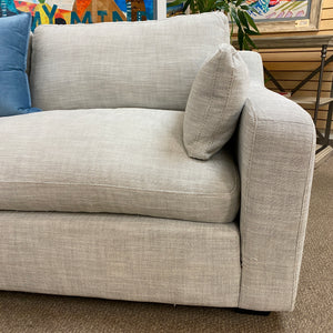 Dove Grey Bench Seat Sofa