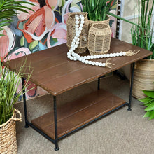 Load image into Gallery viewer, Reclaimed Wood &amp; Metal Coffee Table
