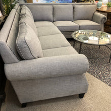 Load image into Gallery viewer, 2PC Grey Sectional w/ Nailheads
