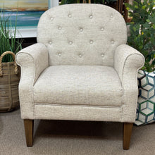 Load image into Gallery viewer, Wheat Tufted Chair &amp; Ottoman
