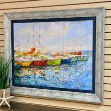 Load image into Gallery viewer, Vibrant Boat Harbor Giclee
