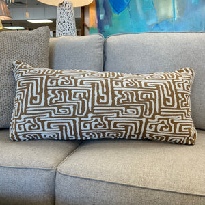 XL Gold & Ivory Lumbar Pillow