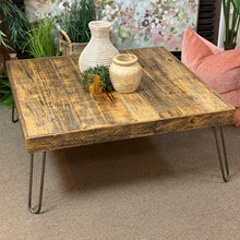 Load image into Gallery viewer, Rustic Square Coffee Table
