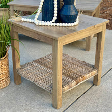 Load image into Gallery viewer, Resin Wicker Outdoor Side Table
