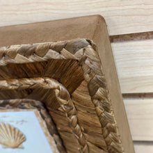 Load image into Gallery viewer, Woven Framed Scallop Art
