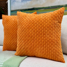 Load image into Gallery viewer, Orange Textured Pillow
