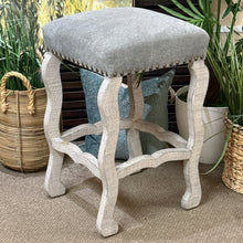 Load image into Gallery viewer, S/2 Grey Rustic Barstools
