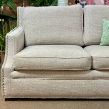 Load image into Gallery viewer, Beige Nailhead Sofa
