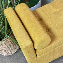 Load image into Gallery viewer, Mustard Storage Bench
