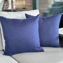 Load image into Gallery viewer, Navy Outdoor Pillow
