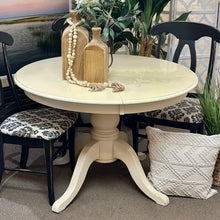 Load image into Gallery viewer, Antique White Pedestal Dining Table
