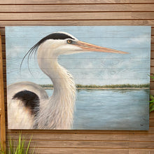 Load image into Gallery viewer, Heron On Wood
