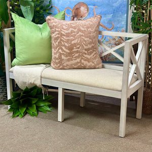 Light Grey X Frame Bench