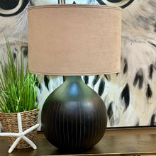 Load image into Gallery viewer, Black/White Pinstripe Lamp
