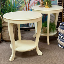 Load image into Gallery viewer, Round Cream Side Table
