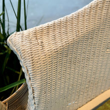 Load image into Gallery viewer, White Wicker Rocking Chair

