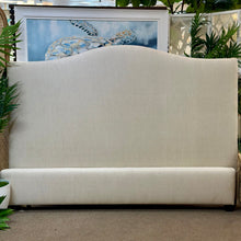 Load image into Gallery viewer, King Oatmeal Upholstered Bed
