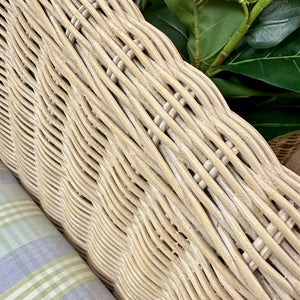 Natural Wicker Chaise Lounge