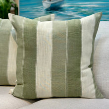 Load image into Gallery viewer, Sage Striped Pillow
