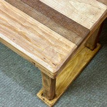 Load image into Gallery viewer, Striped Reclaimed Wood Coffee Table
