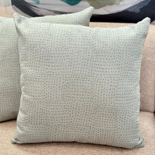 Load image into Gallery viewer, Seafoam Dotted Pillow
