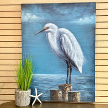 Load image into Gallery viewer, Moody Heron On Wood
