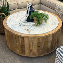 Load image into Gallery viewer, Marble &amp;  Mango Wood Coffee Table
