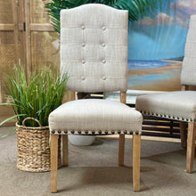 Load image into Gallery viewer, Burlap Back Dining Chair
