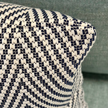 Load image into Gallery viewer, Navy/White Chevron Designer Lumbar
