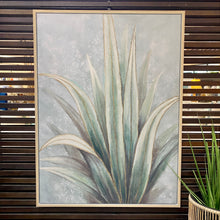 Load image into Gallery viewer, Green &amp; Gold Agave Art
